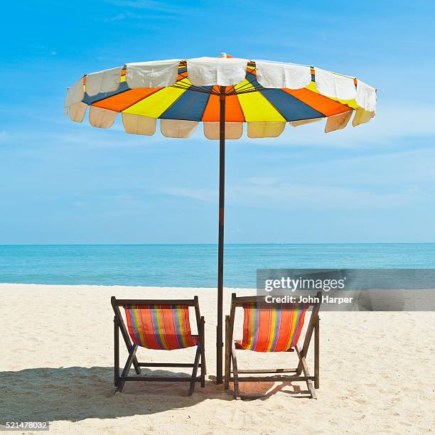 butu ferringhi, penang, malaysia - deckchair stock pictures, royalty-free photos & images
