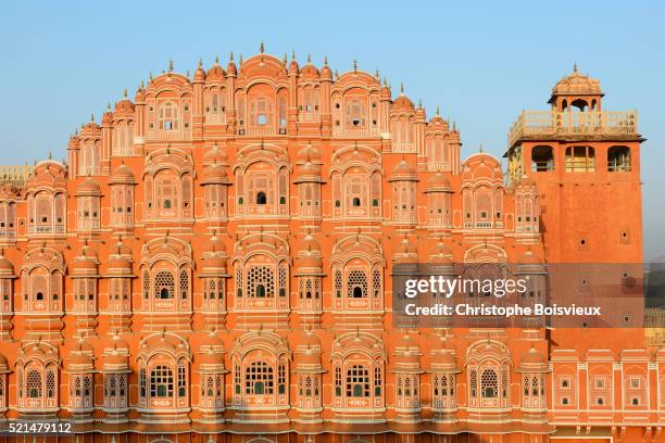india, rajasthan, jaipur, hawa mahal, "palace of winds" - rajasthan stock pictures, royalty-free photos & images