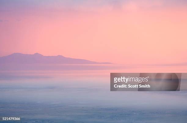 great salt lake and antelope island. utah. usa. - utah landscape stock pictures, royalty-free photos & images