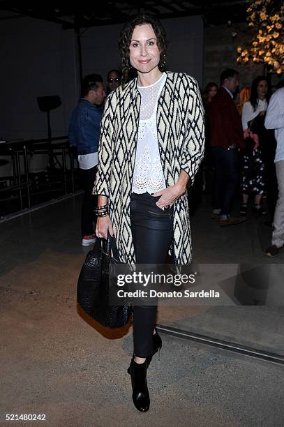 Actress Minnie Driver attends "The First Monday in May" Los Angeles screening hosted by Bryan Lourd, Wendi Murdoch, Anna Wintour, iTunes and Magnolia...