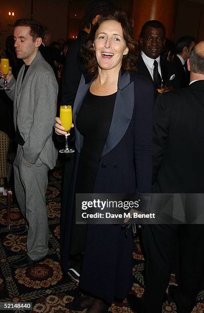 Actress Fiona Shaw attends the Pre-Reception ahead of the annual "Evening Standard Film Awards 2005" at The Savoy on February 6, 2005 in London.