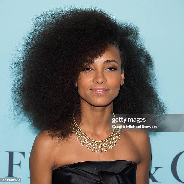 Esperanza Spalding attends Tiffany & Co. Celebrates the 2016 Blue Book at The Cunard Building on April 15, 2016 in New York City.