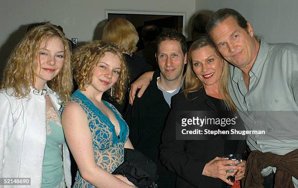 Actress Caitlin Dahl, actress Melinda Dahl, actor Tim Blake Nelson, guest, and actor Jeff Bridges attend the Santa Barbara Film Festival's Closing...
