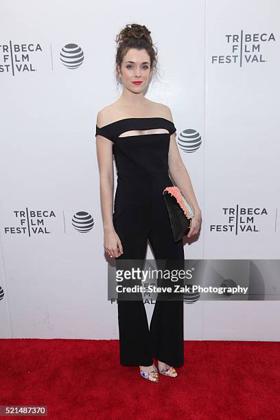 Ashlynn Yennie attends "Fear, Inc." premiere during 2016 Tribeca Film Festival at Regal Battery Park 11 on April 15, 2016 in New York City.