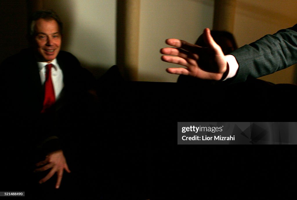 Tony Blair And Tzipi Livni