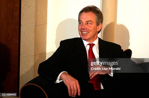 British Prime Minister Tony Blair meets with Israeli Foreign Minister Tzipi Livni at The King David hotel in Jerusalem on December 18, 2006. Mr Blair...