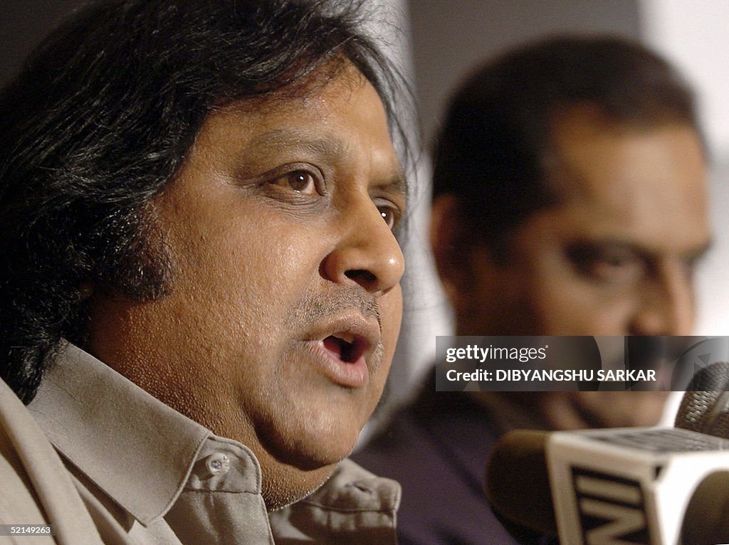 Indian film producer Ramkumar (l) addres