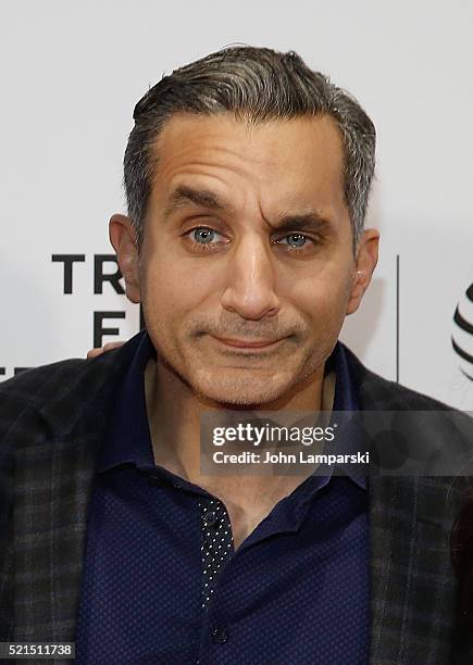 Bassem Youssef attends "Tickling Giants" Premiere during the 2016 Tribeca Film Festival at Chelsea Bow Tie Cinemas on April 15, 2016 in New York City.