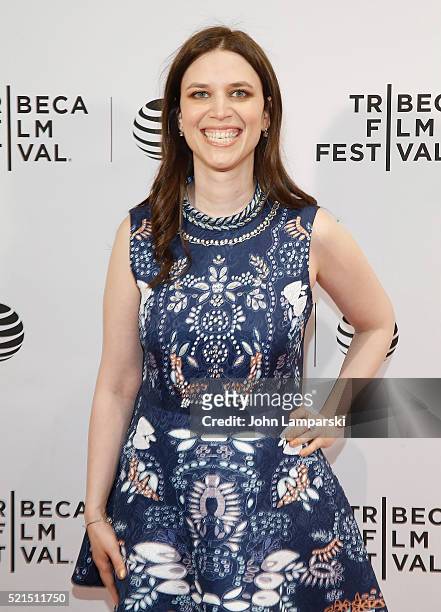 Sara Taksler attends "Tickling Giants" Premiere during the 2016 Tribeca Film Festival at Chelsea Bow Tie Cinemas on April 15, 2016 in New York City.