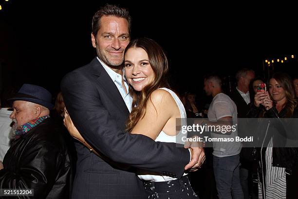 Actors Peter Hermann and Sutton Foster of TV Lands Younger attend the "Younger" FYC Screening & Reception at The London West Hollywood on April 15,...