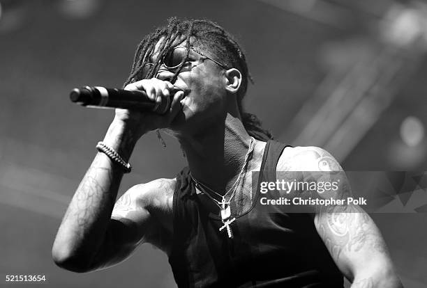 Swae Lee of Rae Sremmurd performs onstage on day 1 of the 2016 Coachella Valley Music & Arts Festival Weekend 1 at the Empire Polo Club on April 15,...