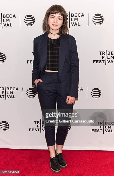 Actress Gina Piersanti attends 'Here Alone' Premiere during 2016 Tribeca Film Festival at Chelsea Bow Tie Cinemas on April 15, 2016 in New York City.