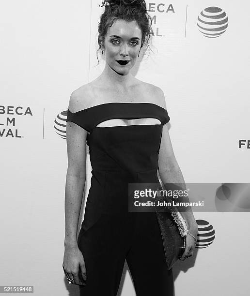 Ashlynn Yennie attends "Fear, Inc." Premiere during the 2016 Tribeca Film Festival at Chelsea Bow Tie Cinemas on April 15, 2016 in New York City.