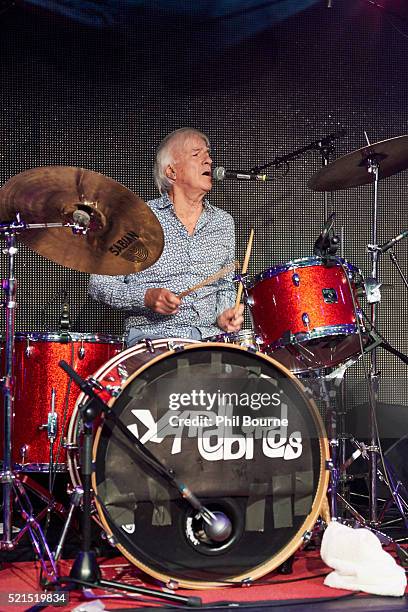 Jim McCarty of The Yardbirds performing at Under The Bridge on April 15, 2016 in London, England.