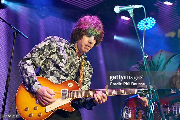John Idan of The Yardbirds performing at Under The Bridge on April 15, 2016 in London, England.