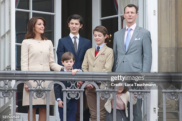 Prince Joachim of Denmark, Princess Marie of Denmark, Prince Nikolai of Denmark, Prince Felix of Denmark, Princess Athena of Denmark and Prince...