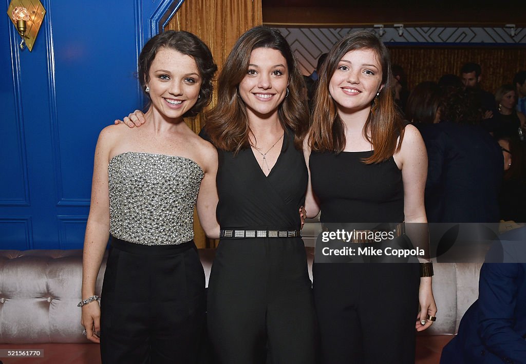 Actress Stefania LaVie Owen and sisters Carly Owen, and Lolo Owen