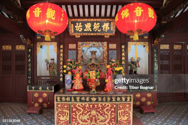 thian hock keng temple - singapore thian hock keng temple stock-fotos und bilder