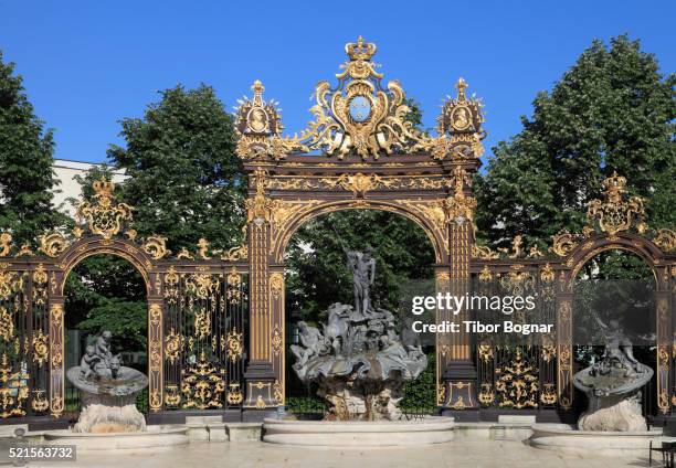 nancy, place stanislas, fountain, - meurthe et moselle 個照片及圖片檔