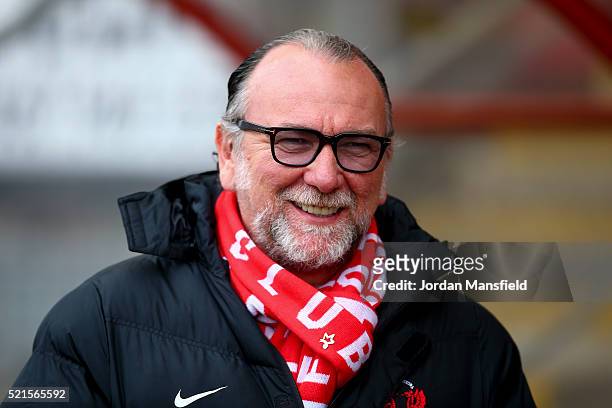 Francesco Becchetti, Chairman of Leyton Orient looks on prior to the Sky Bet League Two match between Leyton Orient and Dagenham & Redbridge at...