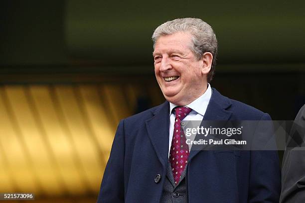 Roy Hodgson, Manager of England looks on from the stands during the Barclays Premier League match between Chelsea and Manchester City at Stamford...
