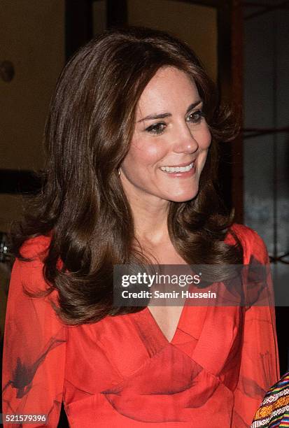 Catherine, Duchess of Cambridge attends a reception for British nationals in Bhutan and Bhutanese people with strong links to the UK on April 15,...