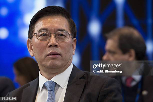 Lin Jianhai, secretary of the International Monetary and Financial Committee , attends the spring meetings of the International Monetary Fund and...