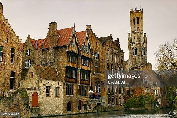 brujas - muelle del rosario - flandes occidental stock-fotos und bilder