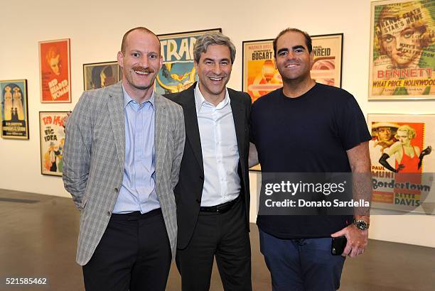 Matthew Thompson, LACMA Director Michael Govan, and Ralph DeLuca attend LACMA 2016 Collectors Committee Breakfast and Curator Presentations on April...