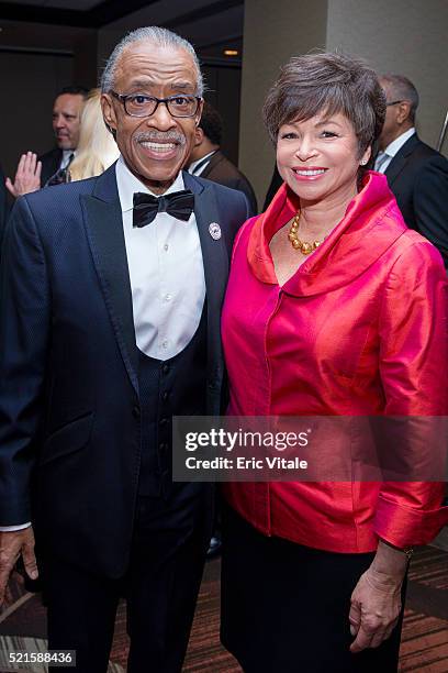 Reverend Al Sharpton and Valerie Jarrett, Senior Advisor to the President of the United States, attend the 2016 NAN 'Keepers Of The Dream' Dinner and...