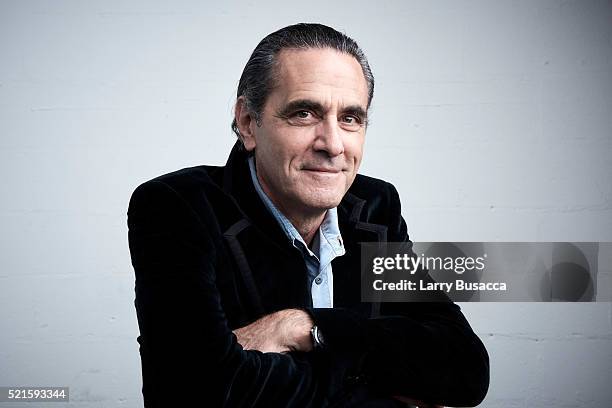 Actor Robin Thomas from "Dreamland" poses at the Tribeca Film Festival Getty Images Studio on April 15, 2016 in New York City.