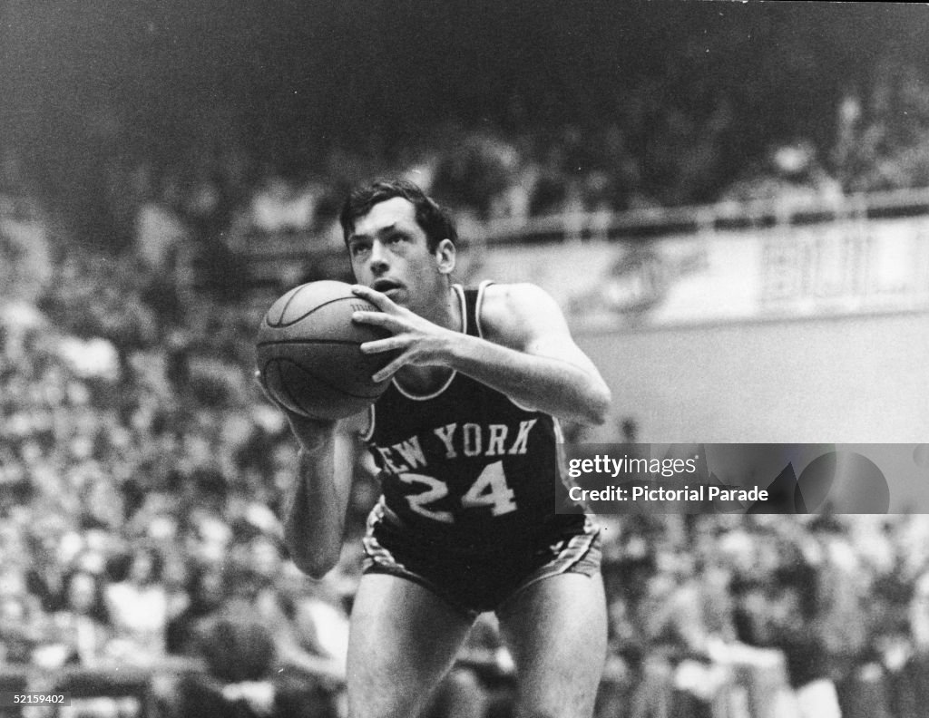 Bill Bradley Of NY Knicks Prepares To Shoot