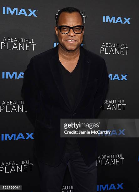 Screenwriter Geoffrey Scowcroft Fletcher attends the New York premiere of "A Beautiful Planet" at AMC Loews Lincoln Square on April 16, 2016 in New...