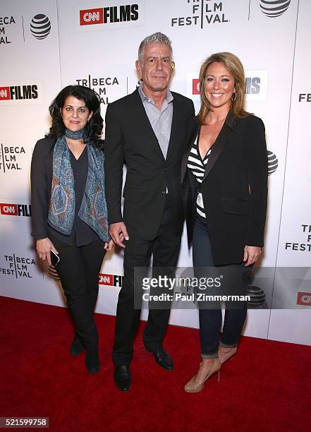 Director Lydia Tenaglia; Executive Producer Anthony Bourdain and TV Anchor Brooke Baldwin at CNN Films - Jeremiah Tower: The Last Magnificent at TFF...