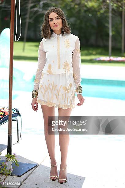 Olivia Culpo attends the #Chillchella brunch hosted by Bai beverages, Dannijo, Same Swim and Diane von Furstenberg on April 16, 2016 in Thermal,...
