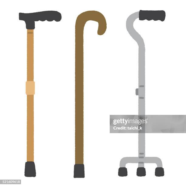 dog - walking cane stock illustrations
