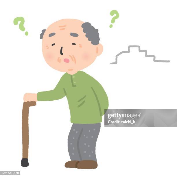 old man - grandfather stock illustrations