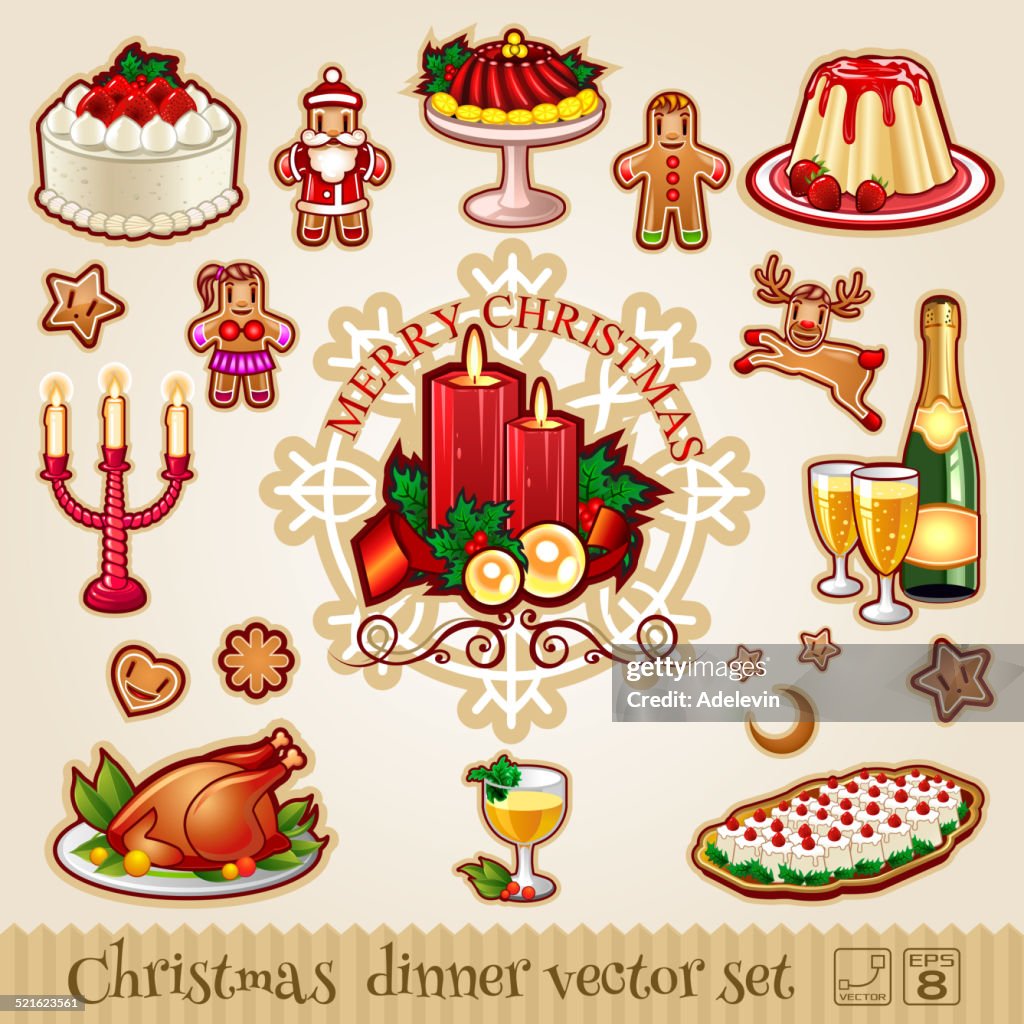 Christmas food and desserts
