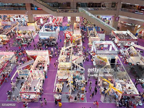 interior of the taipei world trade center, taiwan. - tradeshow stock pictures, royalty-free photos & images