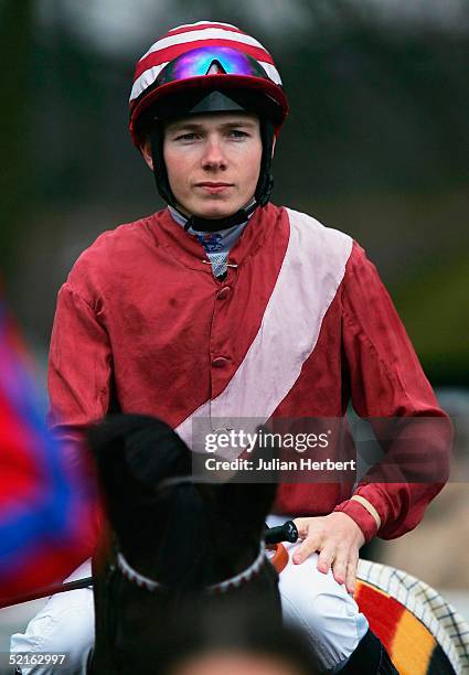 Jamie Spencer leaves the paddock to ride Jostle in The Win 2M At Littlewoodspools.co.uk Handicap Stakes Race run at Lingfield Park Racecourse on...