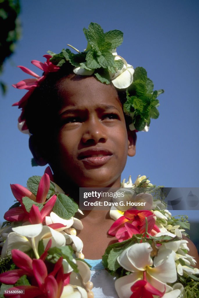 Boy in Nuku Hiva