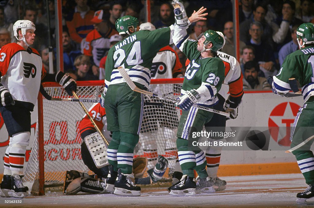 Ray Ferraro Celebrates Goal