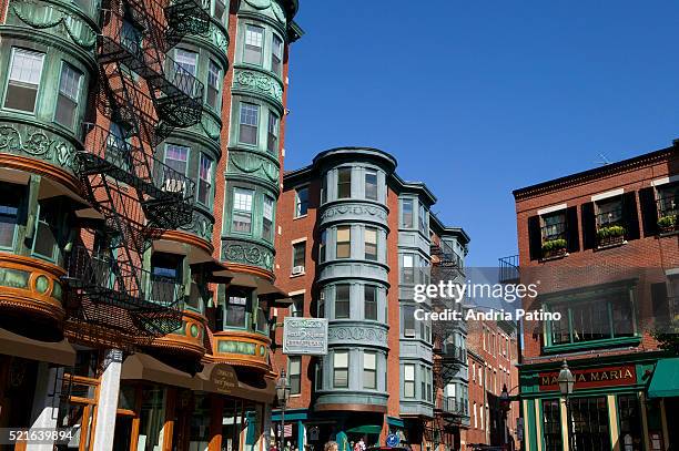 historic north end neighborhood, boston - massachusetts stock pictures, royalty-free photos & images