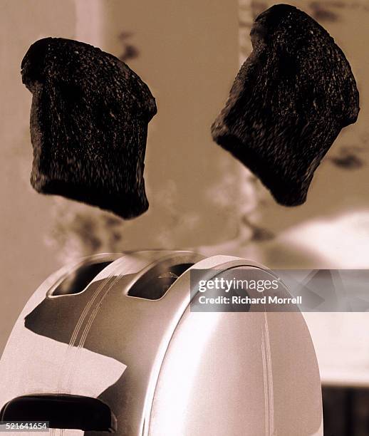 burnt toast - burnt bread stock pictures, royalty-free photos & images