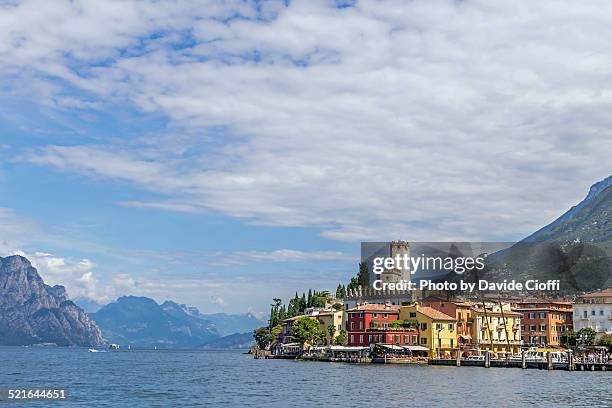 malcesine, lake garda, italy - garda stock pictures, royalty-free photos & images