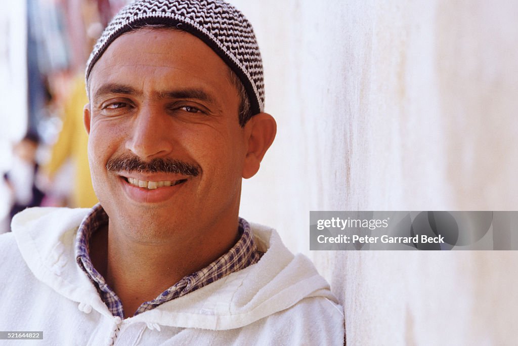 Smiling Man in Marrakech