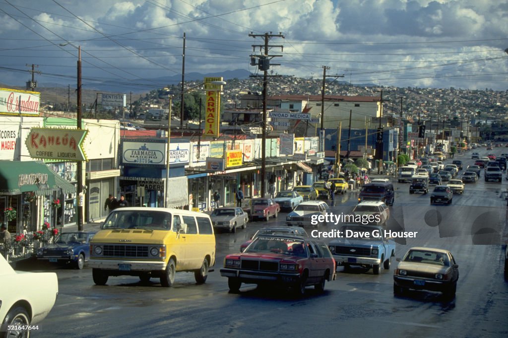 Traffic in Tijuana