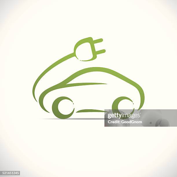 green car - futuristic car stock illustrations