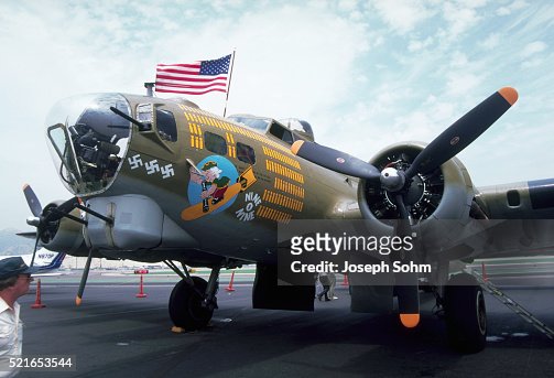Painted B-17 Bomber