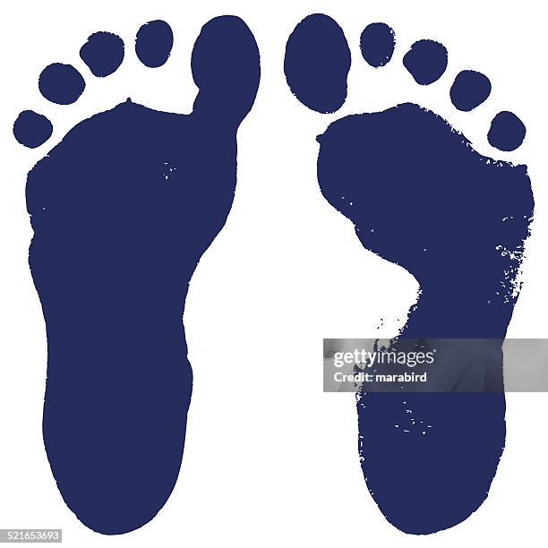 footprints - footprint stock-grafiken, -clipart, -cartoons und -symbole